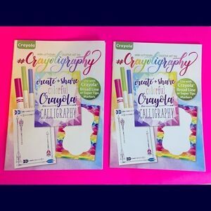 🛍 Crayoligraphy hand lettering Create Art Pad Activity Book set of 2